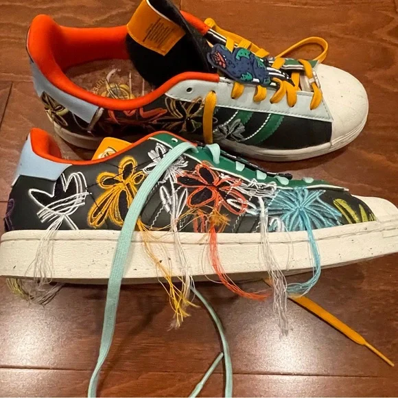 Adidas Men's Sean Wotherspoon x Superstar 'Super Earth, Size 9 - Picture 6 of 16